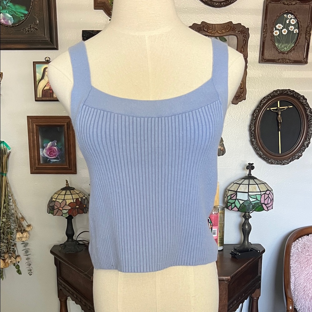 Abercrombie & Fitch Light Blue Ribbed Camisole